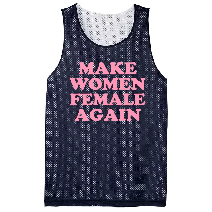 Make Women Female Again Mesh Reversible Basketball Jersey Tank