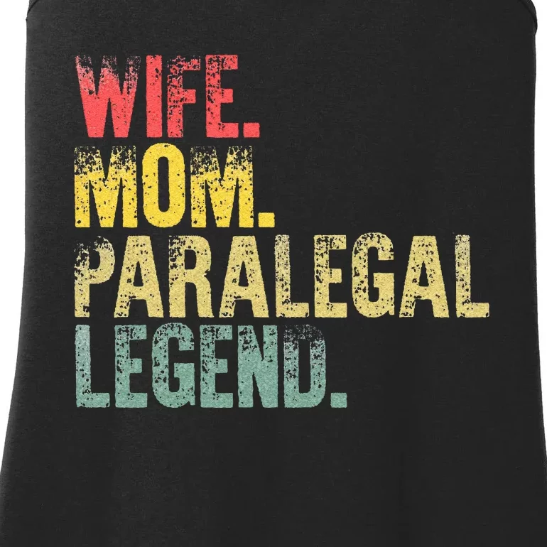 Mother Wo Funny Gift Wife Mom Paralegal Legend Ladies Essential Tank