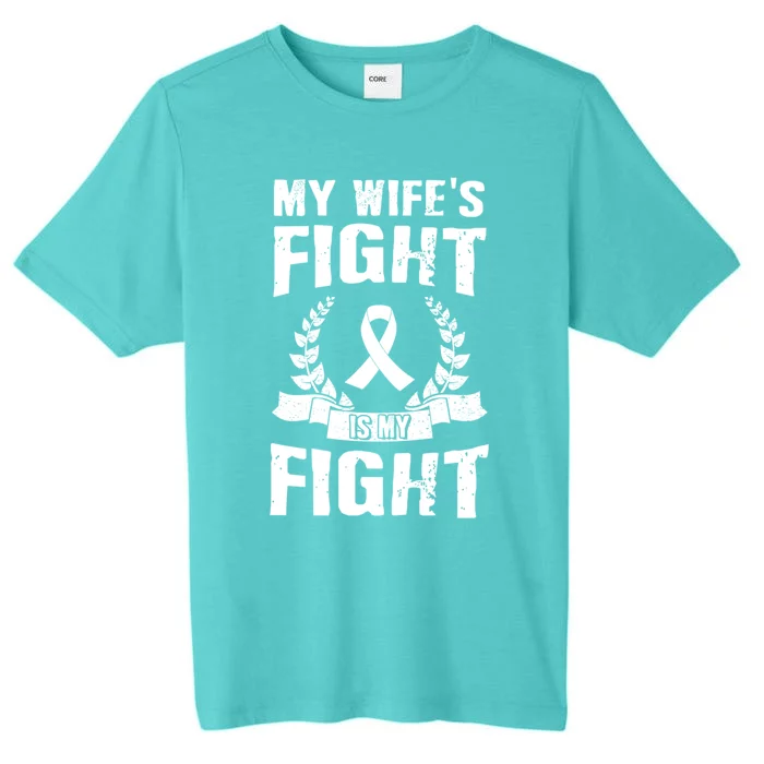 My Wife's Fight Is My Fight Lung Cancer Awareness Gift ChromaSoft Performance T-Shirt