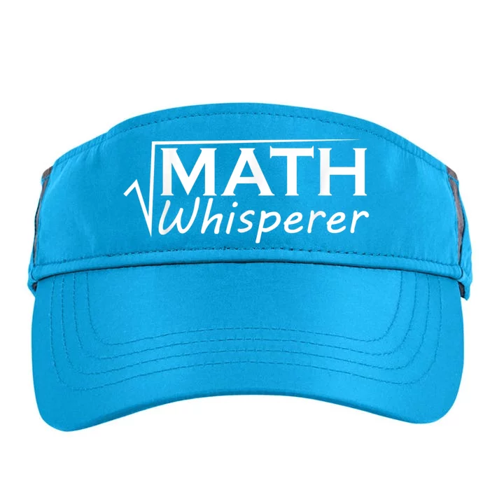 Math Whisperer Funny Math Teacher Teaching Gift Adult Drive Performance Visor