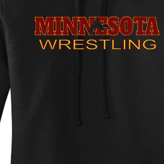 Minnesota Wrestling Freestyle Wrestler Gift State Pride Mn Women's Pullover Hoodie