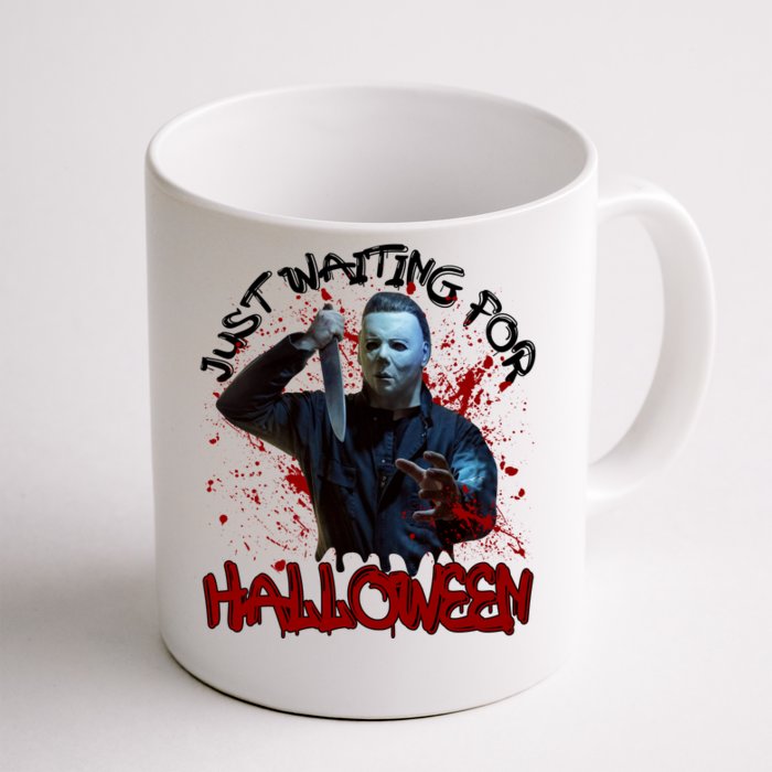 Michael Waiting For Halloween Funny Horror Character Front & Back Coffee Mug