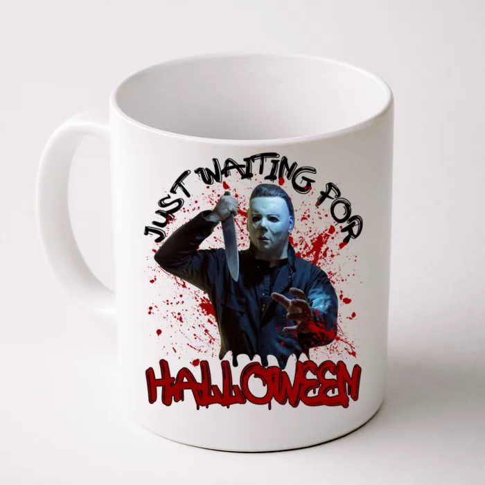 Michael Waiting For Halloween Funny Horror Character Front & Back Coffee Mug