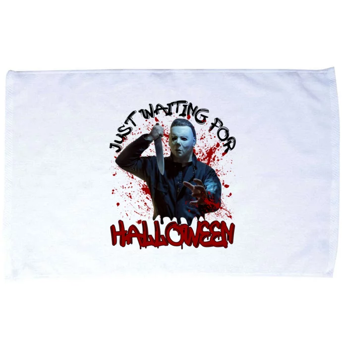 Michael Waiting For Halloween Funny Horror Character Microfiber Hand Towel