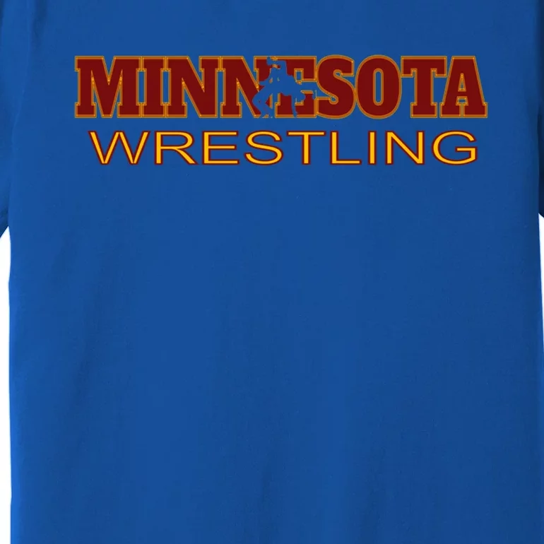 Minnesota Wrestling Freestyle Wrestler Gift State Pride Mn Gift Premium T-Shirt