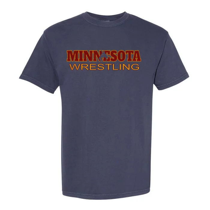 Minnesota Wrestling Freestyle Wrestler Gift State Pride Mn Gift Garment-Dyed Heavyweight T-Shirt