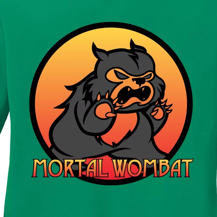 Mortal Wombat Funny Animals For Gamer Ladies Long Sleeve Shirt