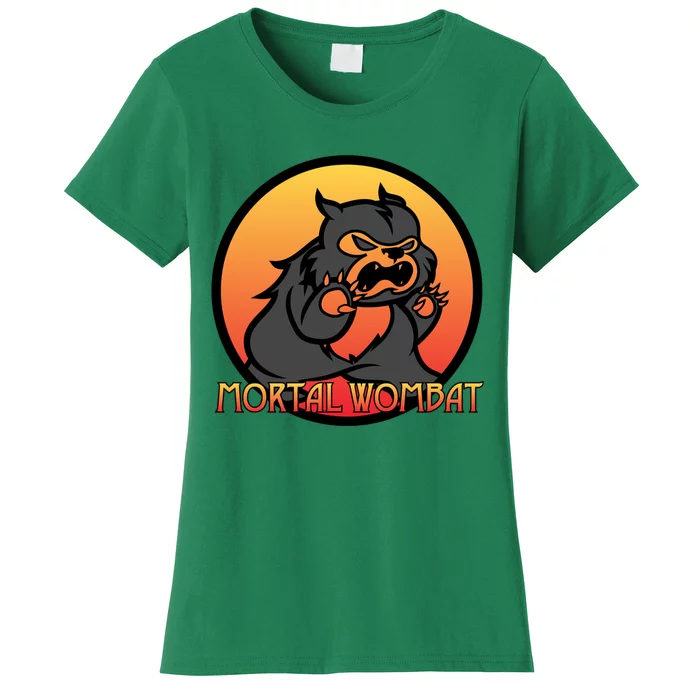 Mortal Wombat Funny Animals For Gamer Women's T-Shirt