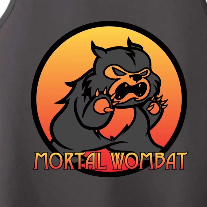 Mortal Wombat Funny Animals For Gamer Performance Tank