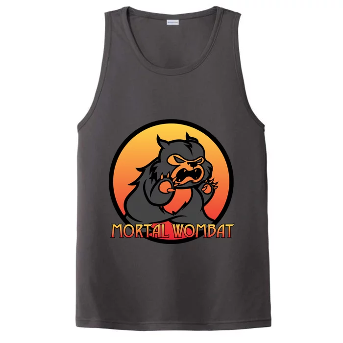 Mortal Wombat Funny Animals For Gamer Performance Tank