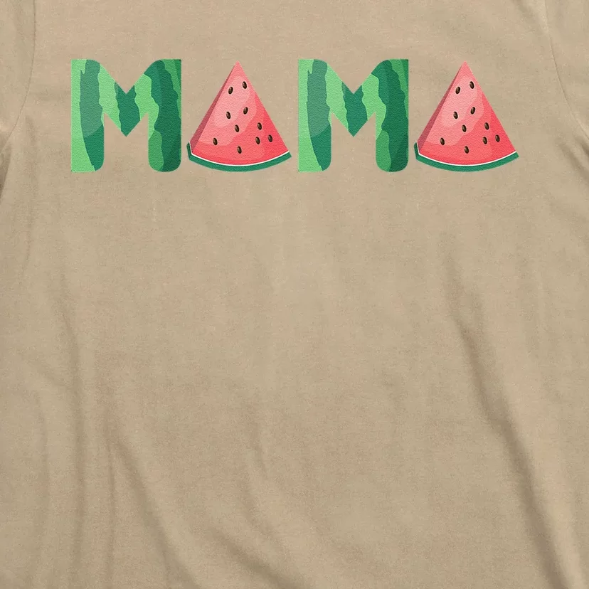 Mama Watermelon Funny Summer Fruit Gift Great Mother's Day T-Shirt