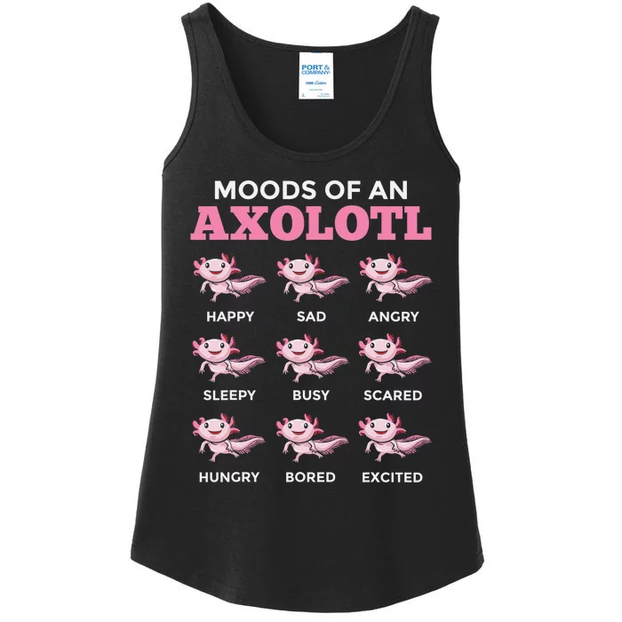 Mexican Walking Fish Axolotl Salamander Moods Of An Axolotl Ladies Essential Tank