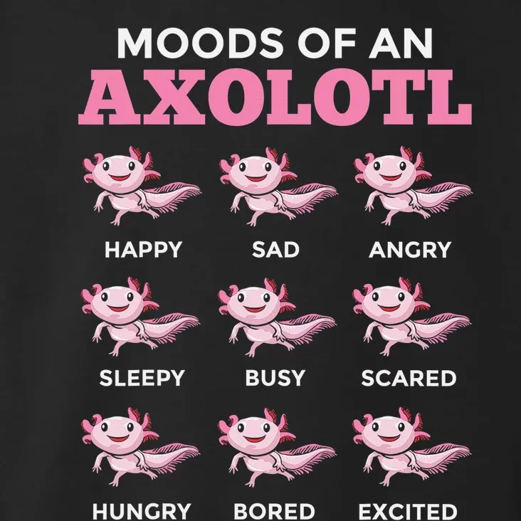 Mexican Walking Fish Axolotl Salamander Moods Of An Axolotl Toddler Hoodie