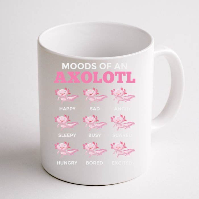 Mexican Walking Fish Axolotl Salamander Moods Of An Axolotl Front & Back Coffee Mug