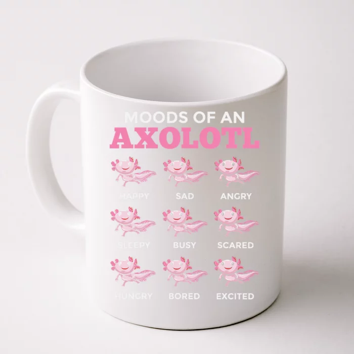 Mexican Walking Fish Axolotl Salamander Moods Of An Axolotl Front & Back Coffee Mug