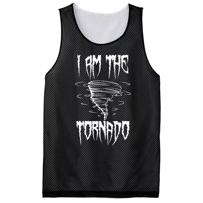 Meteorologist Weather Forecaster Weatherman I Am The Tornado Mesh Reversible Basketball Jersey Tank