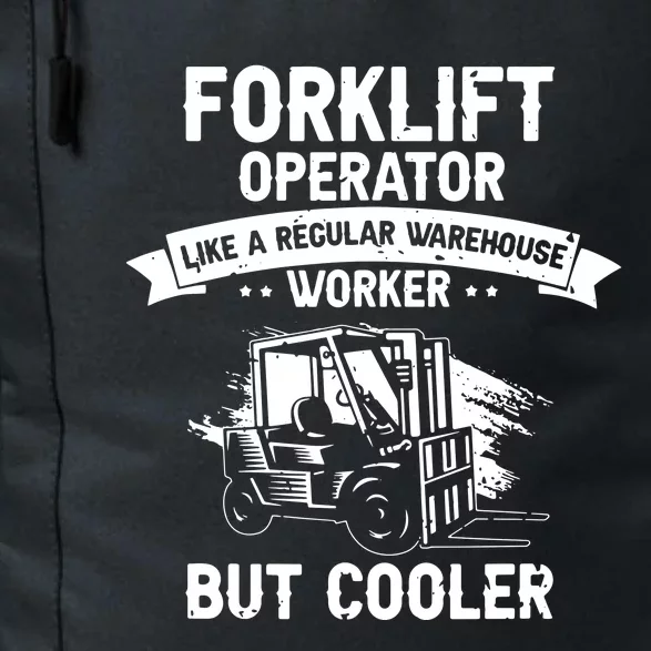 Men Warehouse Forklift Driver And Forklift Driver Designs Daily Commute Backpack