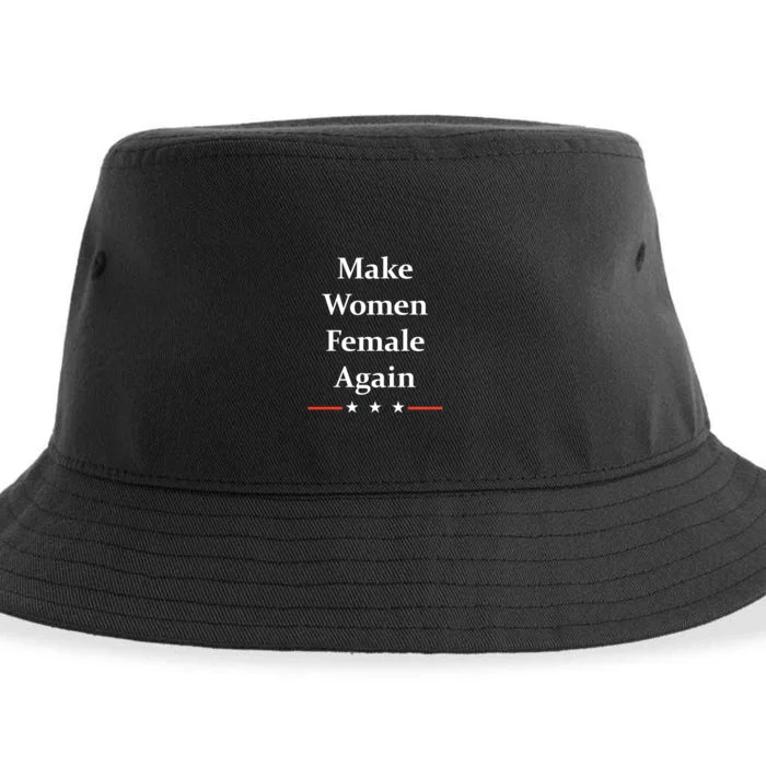 Make Women Female Again Sustainable Bucket Hat