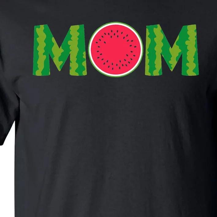 Mom Watermelon Funny Summer Fruit Great Mother's Day Family Tall T-Shirt