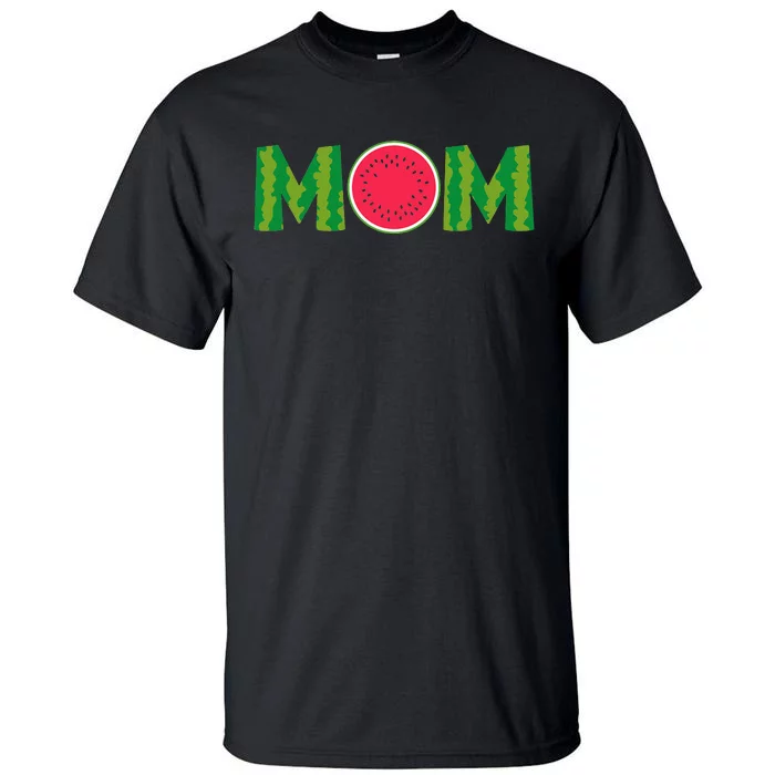 Mom Watermelon Funny Summer Fruit Great Mother's Day Family Tall T-Shirt