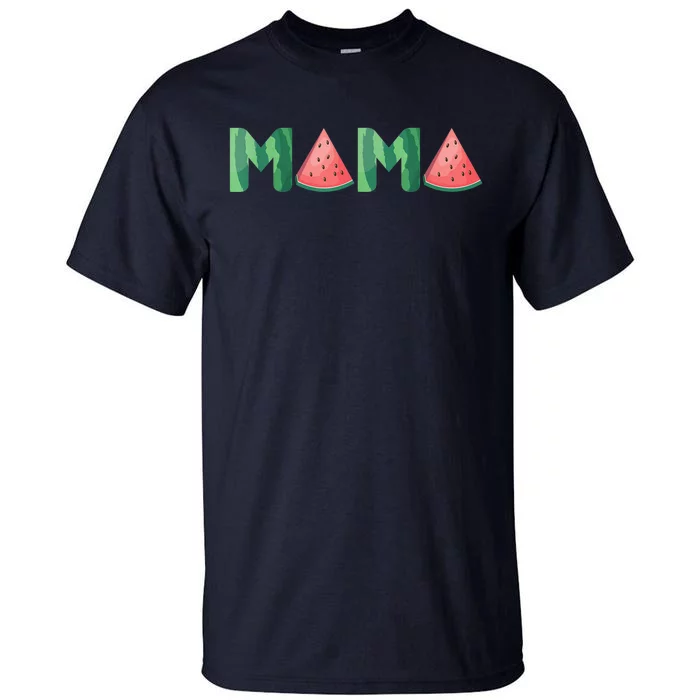 Mama Watermelon Funny Summer Fruit Gift - Great Mother's Day Tall T-Shirt