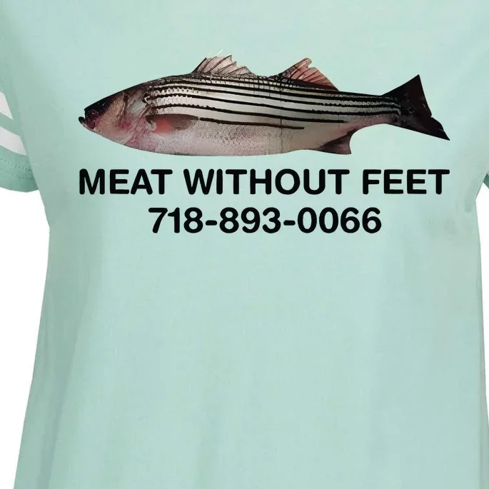 Meat Without Feet 718 893 0066 Enza Ladies Jersey Football T-Shirt