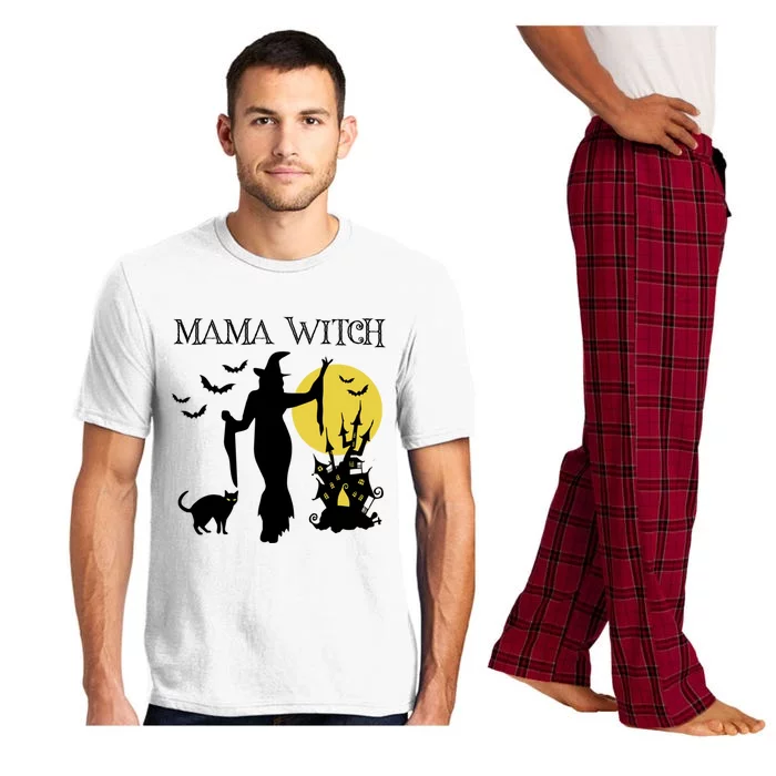 Mama Witch Funny Halloween Mother Mom Quote Witch Graphic Gift Pajama Set