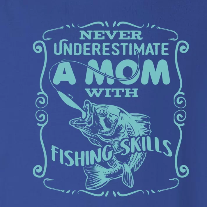 Mom With Fishing Skills Goes Fishing Gift Toddler Long Sleeve Shirt