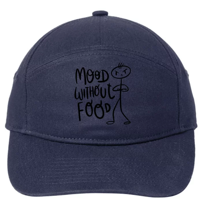 Mood Without Food Angry 7-Panel Snapback Hat