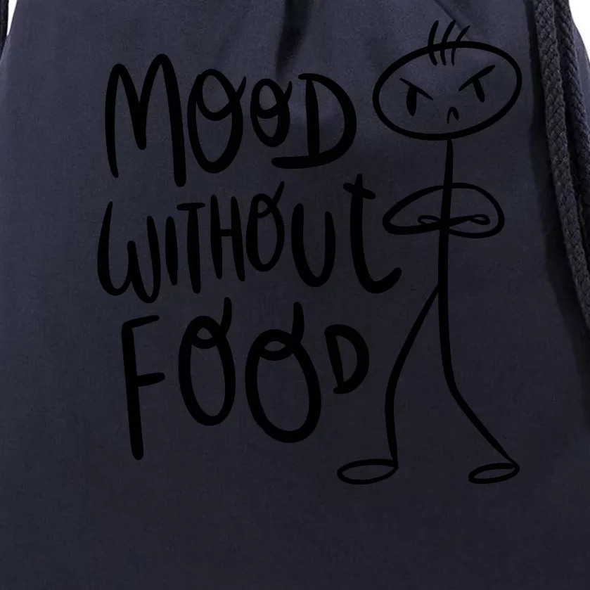 Mood Without Food Angry Drawstring Bag