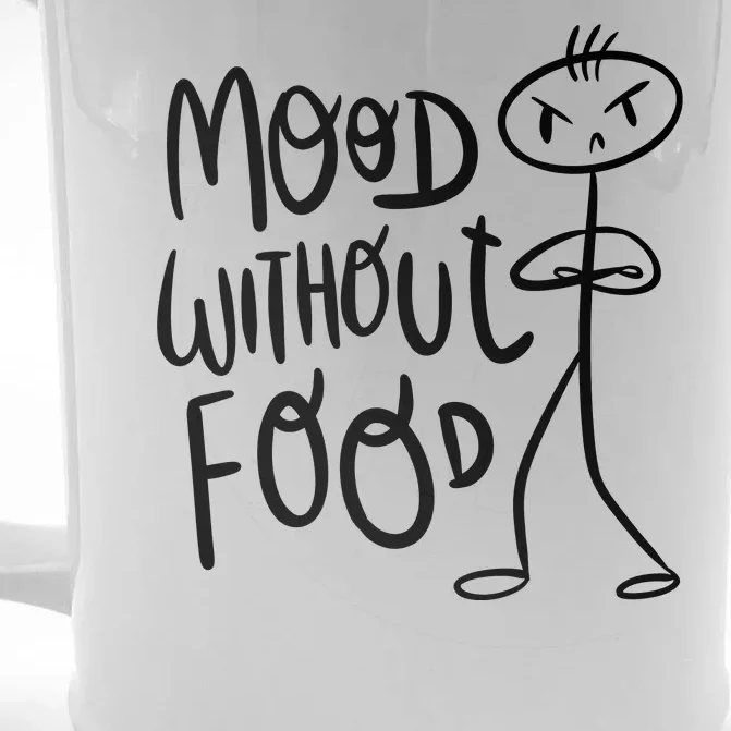 Mood Without Food Angry Front & Back Beer Stein