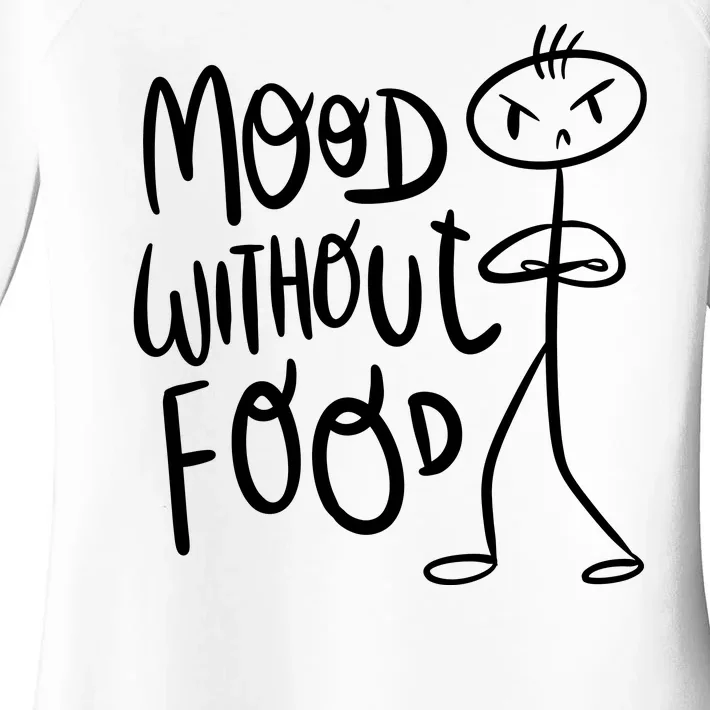 Mood Without Food Angry Women's Perfect Tri Tunic Long Sleeve Shirt