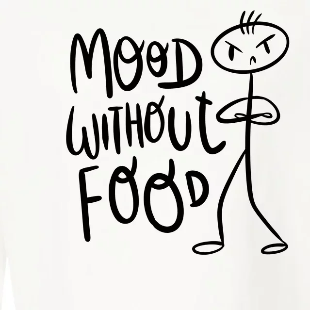 Mood Without Food Angry Cropped Pullover Crew