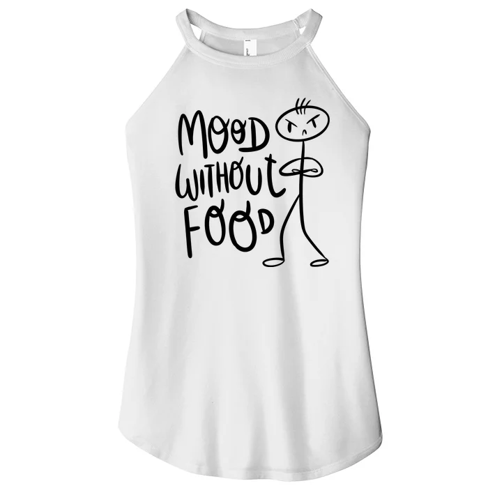 Mood Without Food Angry Women’s Perfect Tri Rocker Tank