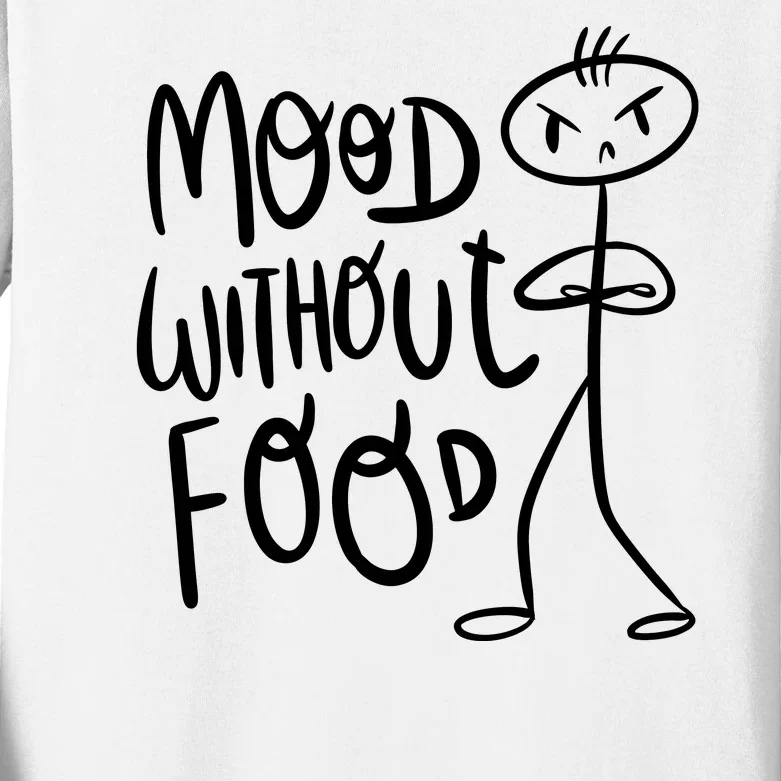 Mood Without Food Angry Kids Long Sleeve Shirt