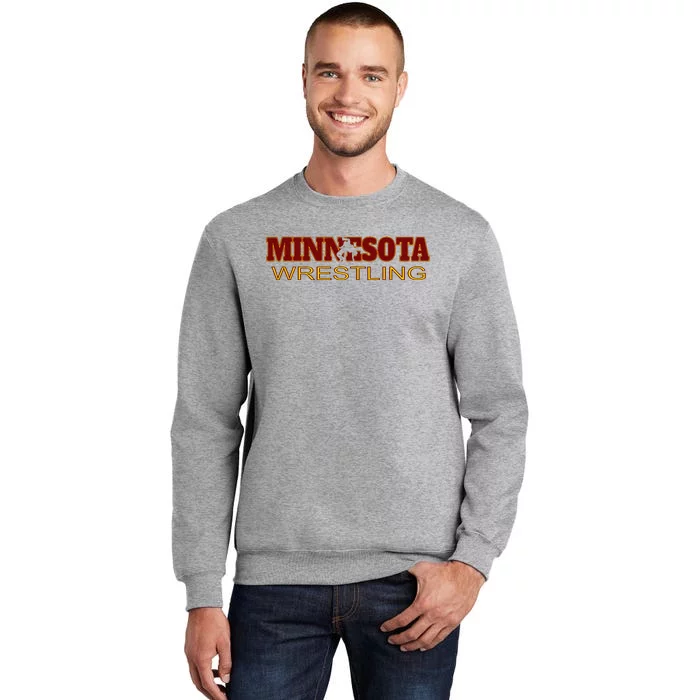 Minnesota Wrestling Freestyle Wrestler State Pride Mn Tall Sweatshirt