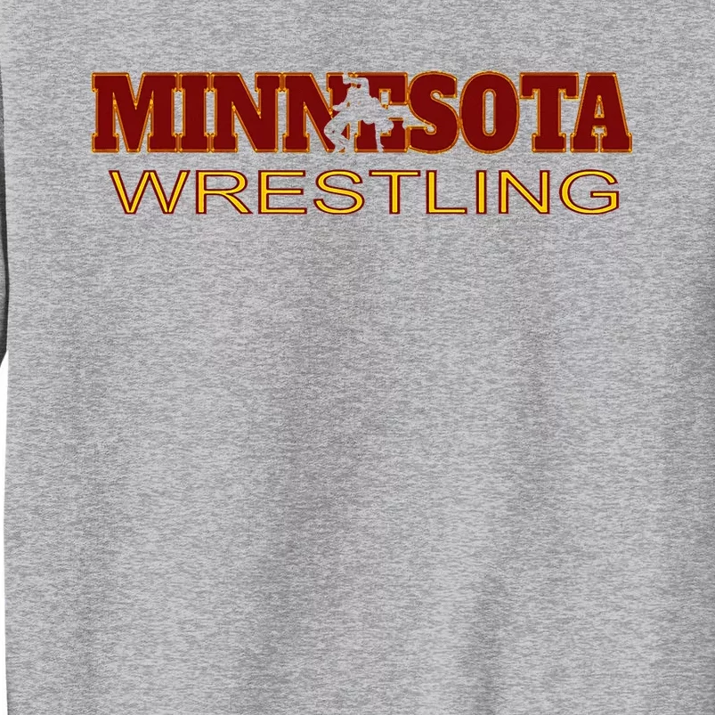 Minnesota Wrestling Freestyle Wrestler State Pride Mn Tall Sweatshirt