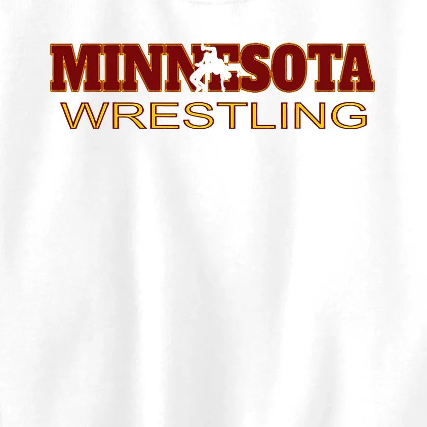 Minnesota Wrestling Freestyle Wrestler State Pride Mn Kids Sweatshirt