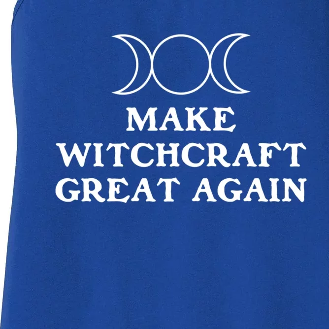 Make Witchcraft Great Again Wiccan Pagan Halloween Witches Gift Women's Racerback Tank