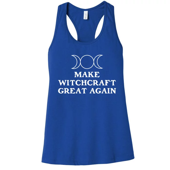 Make Witchcraft Great Again Wiccan Pagan Halloween Witches Gift Women's Racerback Tank