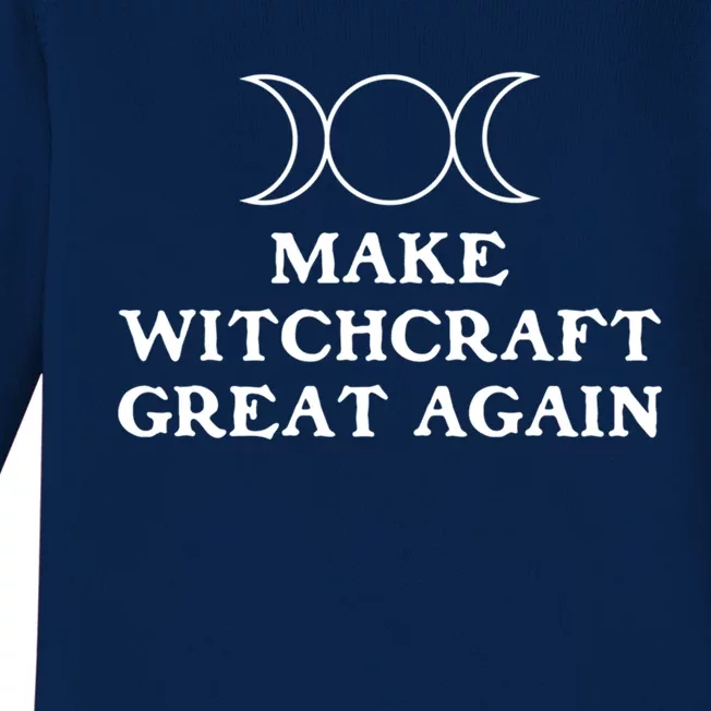 Make Witchcraft Great Again Wiccan Pagan Halloween Witches Gift Baby Long Sleeve Bodysuit