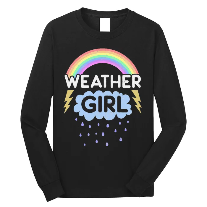 Meteorology Weather Girl Cute Gift Long Sleeve Shirt