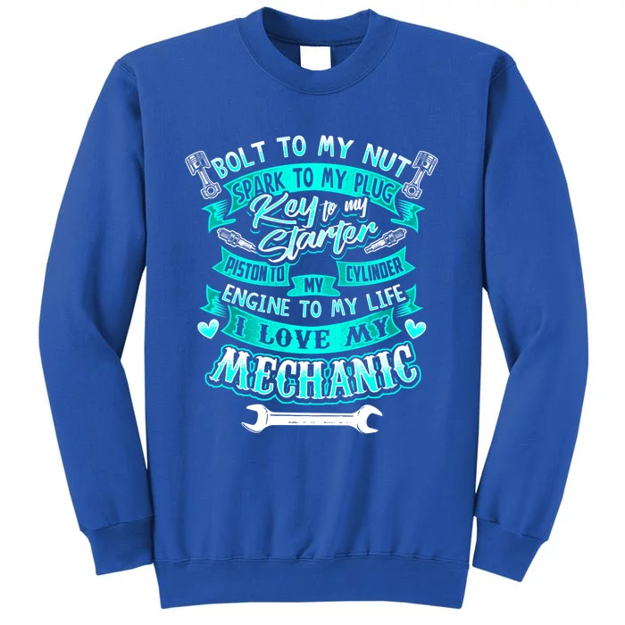 Mechanics Wife Gift Friend Auto Diesel Mechanic Gift Tall Sweatshirt