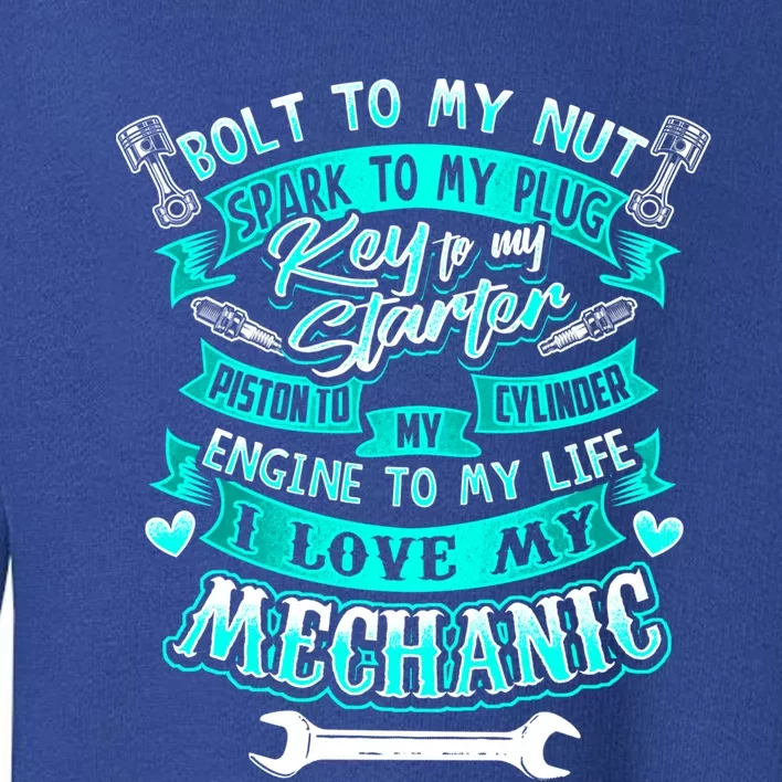 Mechanics Wife Gift Friend Auto Diesel Mechanic Gift Toddler Sweatshirt