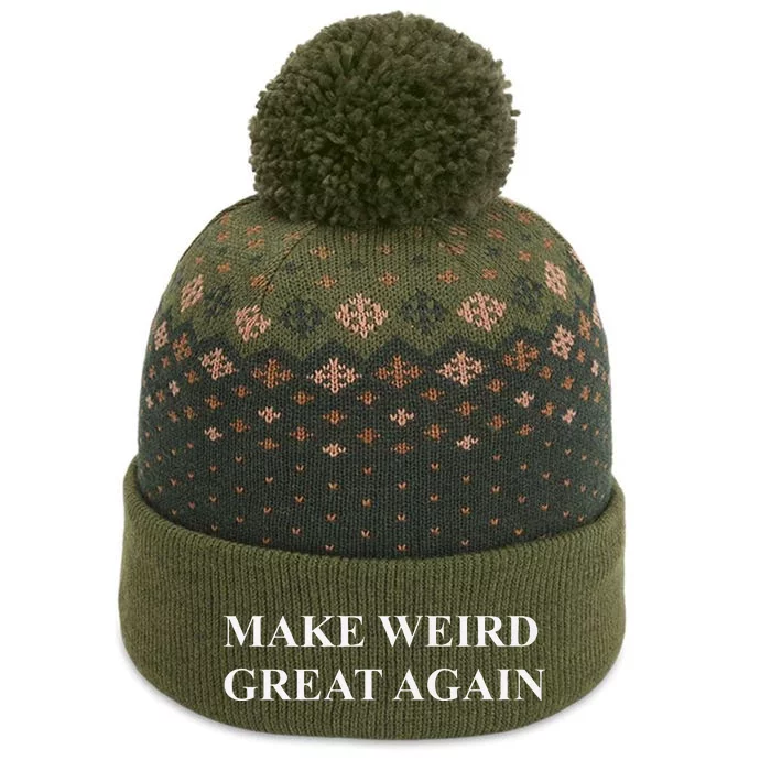 Make Weird Great Again Premium The Baniff Cuffed Pom Beanie