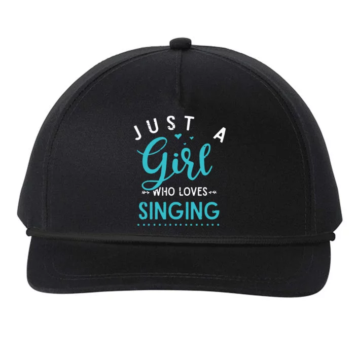 Musicals Women Gift Just A Girl Who Loves Singing Musical Snapback Five-Panel Rope Hat