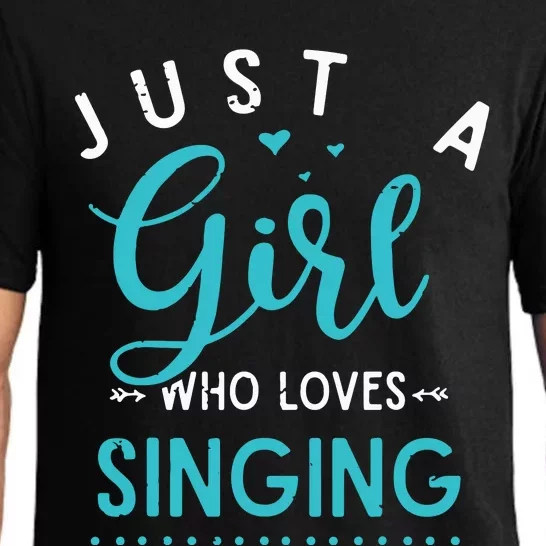 Musicals Women Gift Just A Girl Who Loves Singing Musical Pajama Set