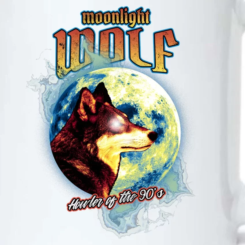 Moonlight Wolf Howler Of The 90s Black Color Changing Mug