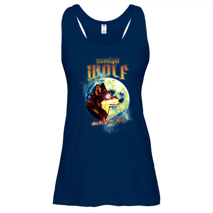 Moonlight Wolf Howler Of The 90s Ladies Essential Flowy Tank