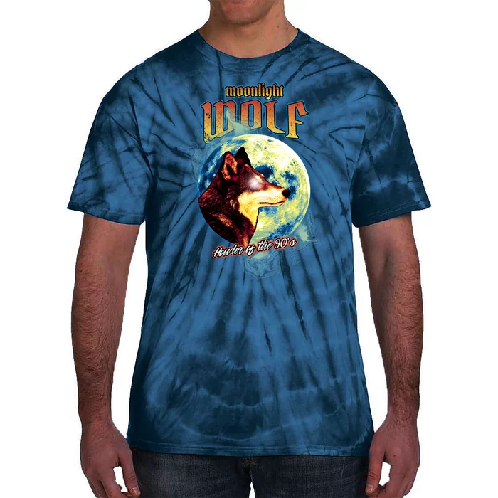 Moonlight Wolf Howler Of The 90s Tie-Dye T-Shirt